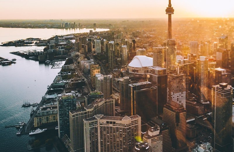Toronto skyline with the CN Tower — study in Canada with Vibedu